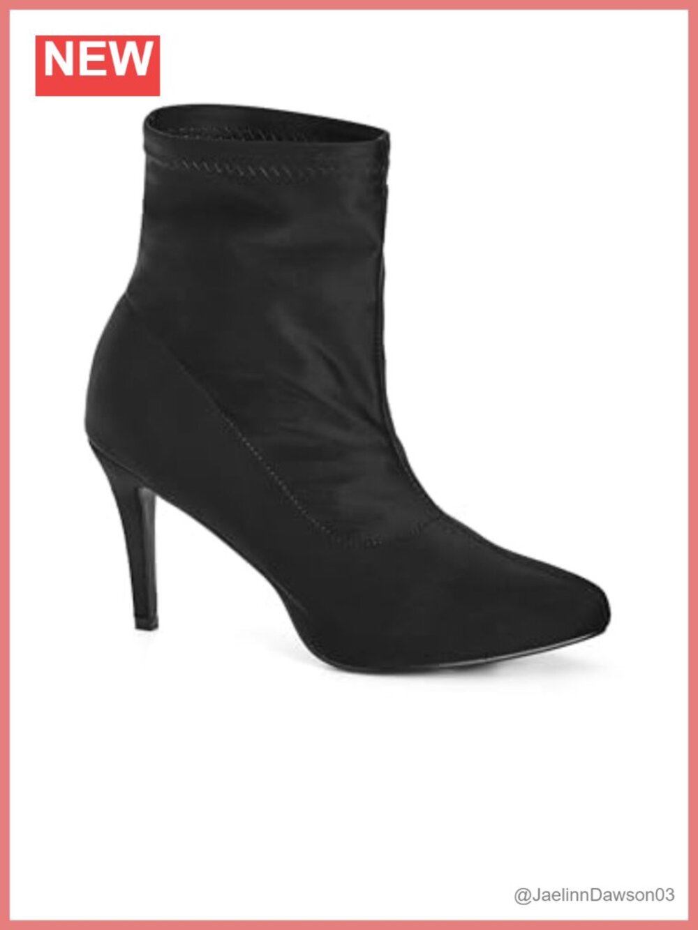 Wide Fit Faux Suede Sock Boots Pointed Toe Ankle Booties Pull-On